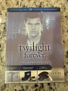 Twilight Forever: The Complete Saga (Blu-ray Disc 2013 10-Disc Set) vampires NEW